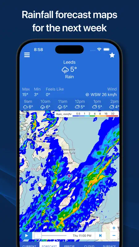 UK Weather Radar - Live Maps screenshot 4 of 6