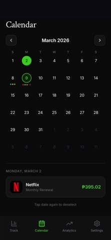 Subwise: Track Subscriptions Screenshot 5 of 6