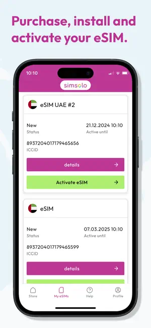 eSIM Travel & Data: simsolo screenshot 4