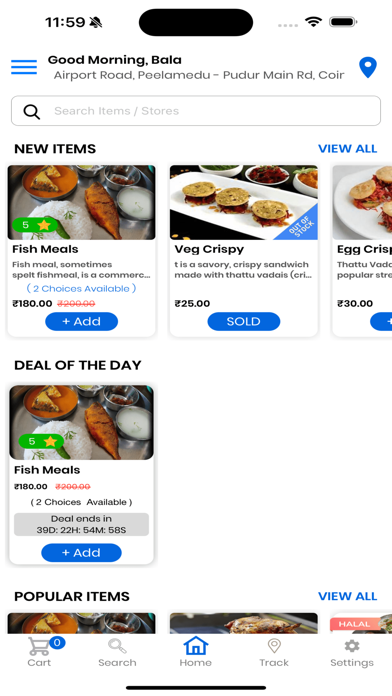 DeliveryForX Customer Screenshot