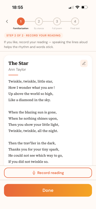 Learn Poems Screenshot 2 of 3