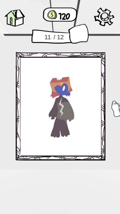 Monster Paint Stencil Art Game Screenshot