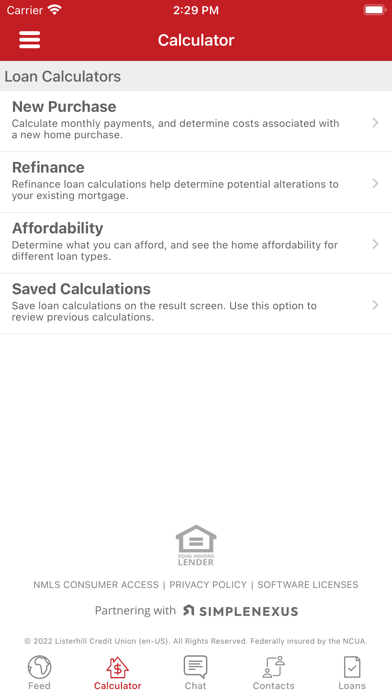 Listerhill Mortgage App Screenshot