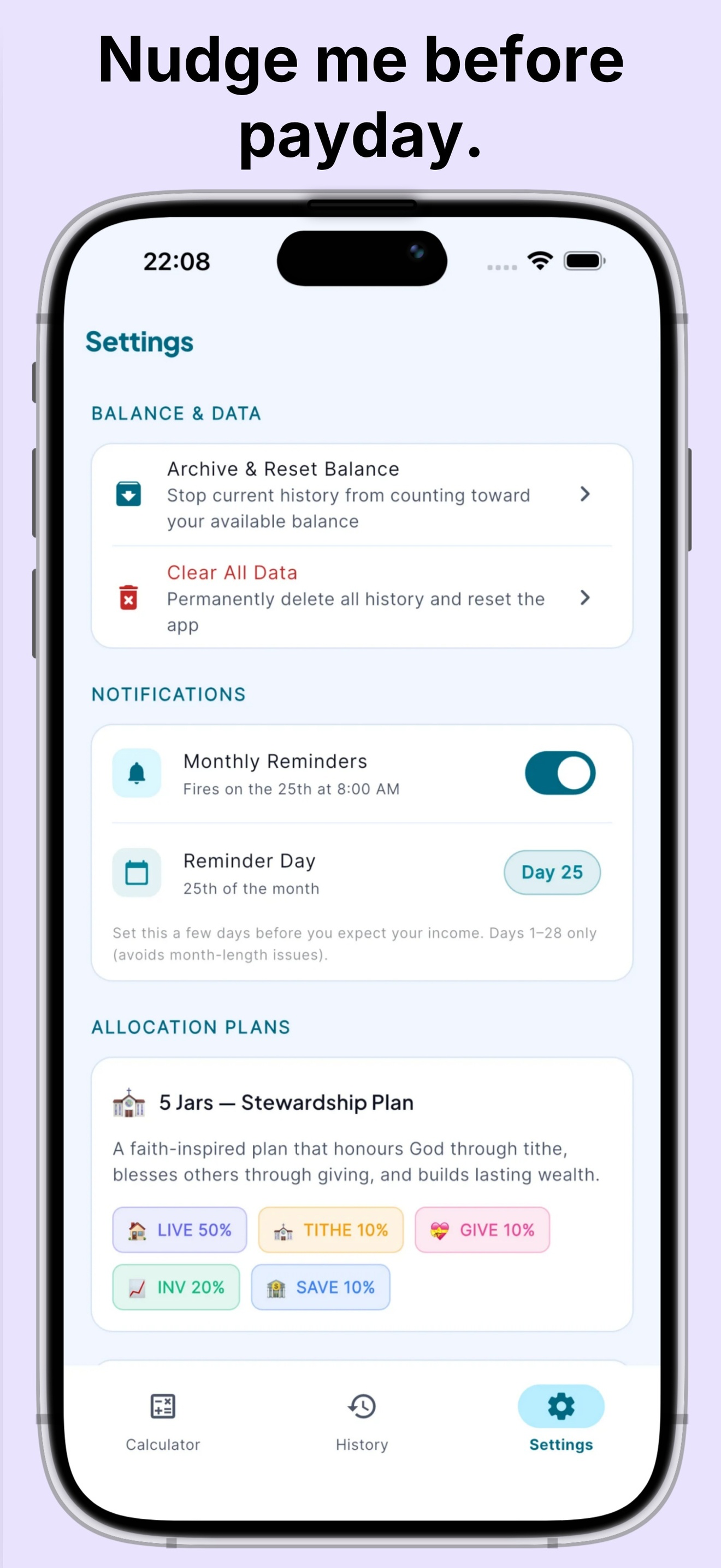 JarSlice: Income Allocator screenshot 6