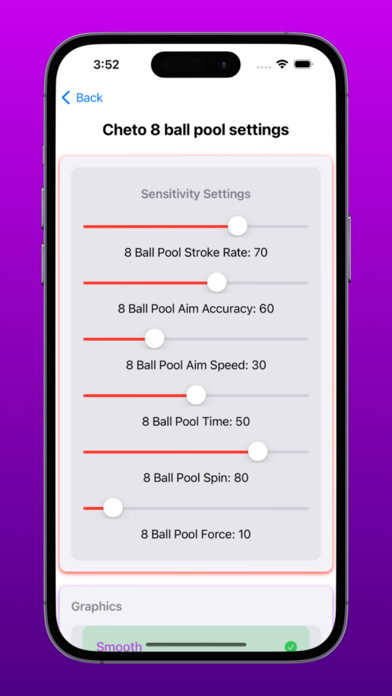 Aim master 8 ball pool Cheto Screenshot