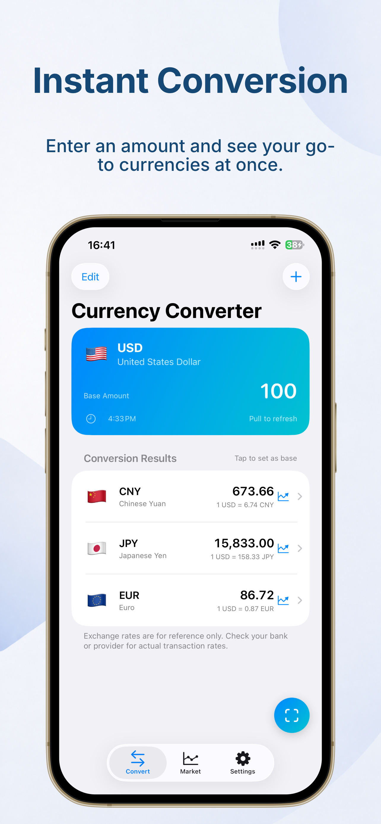 InstRate: Currency Converter screenshot 2