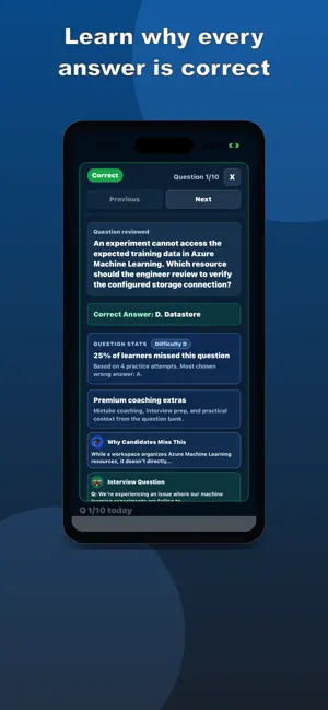 AI-300 Practice Test screenshot 2