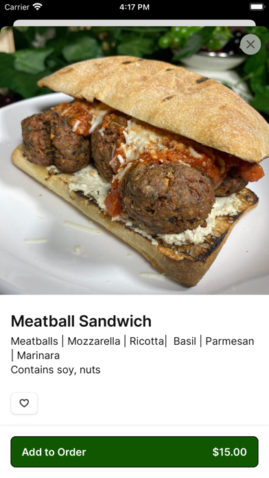 Tarantino's Vegan iPhone screenshot 3 - Food & Drink app