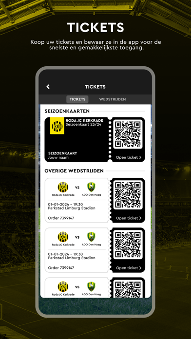 Roda JC - Officiële Club App Screenshot
