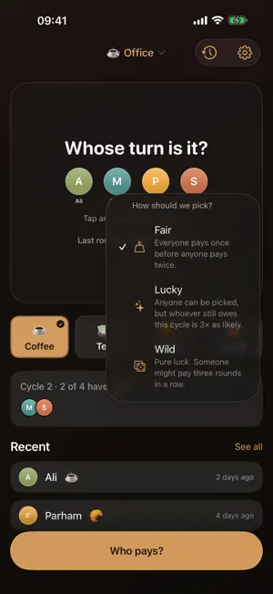 Pago io: Who Pays? screenshot 3