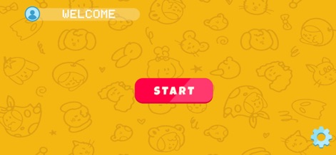 Bobbie Goods coloring book - Users are greeted by a clear 'WELCOME' message and a prominent 'START' button, providing a direct and friendly entry into the app's world of creative play.