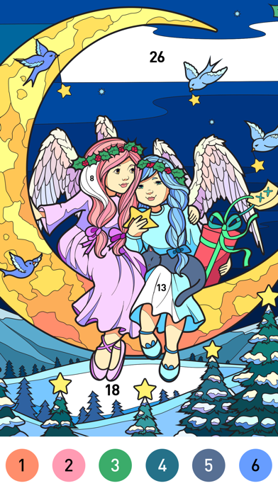 Christmas Winter Coloring Book Screenshot