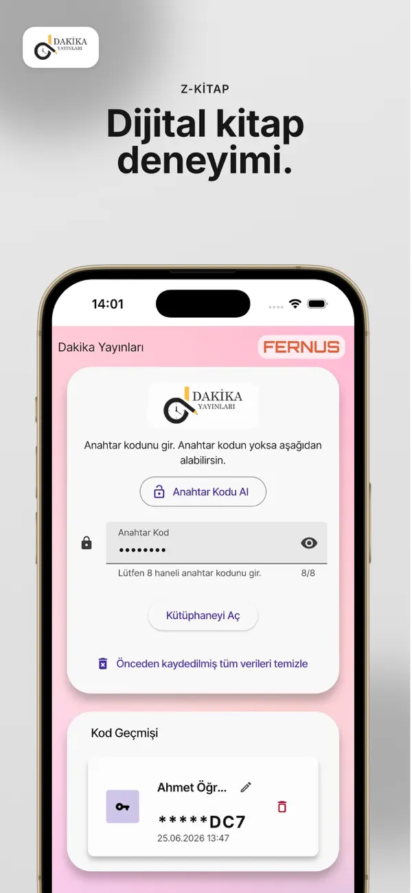 Screenshot #1 pour Dakika Mobil Kütüphane