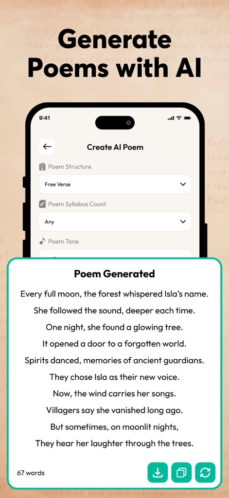AI Poem Generator and Maker - Education App | MWM