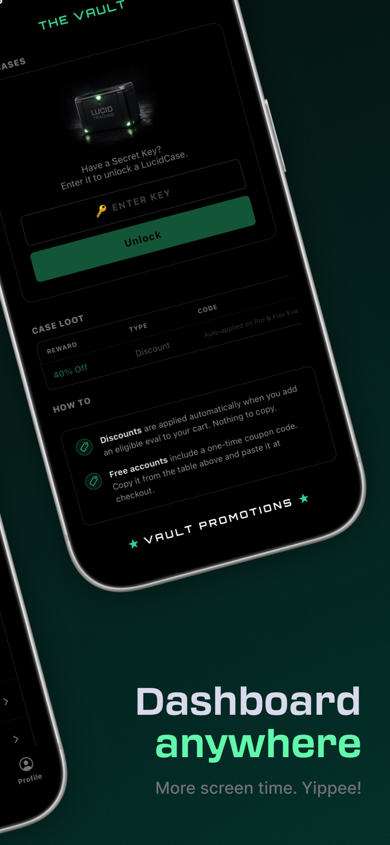 Screenshot 1 of Lucid Trading App
