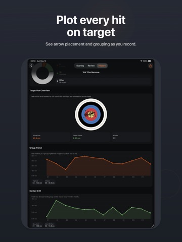 AimTrack Archery Score Tracker iPad screenshot