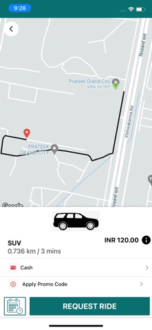 Pronto User App screenshot
