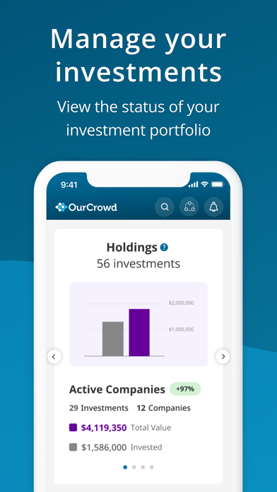 OurCrowd: Investing Platform Screenshot