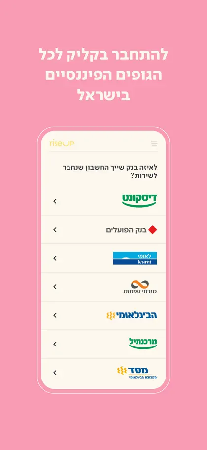 Screenshot 3 di 6 di RiseUp - רייזאפ