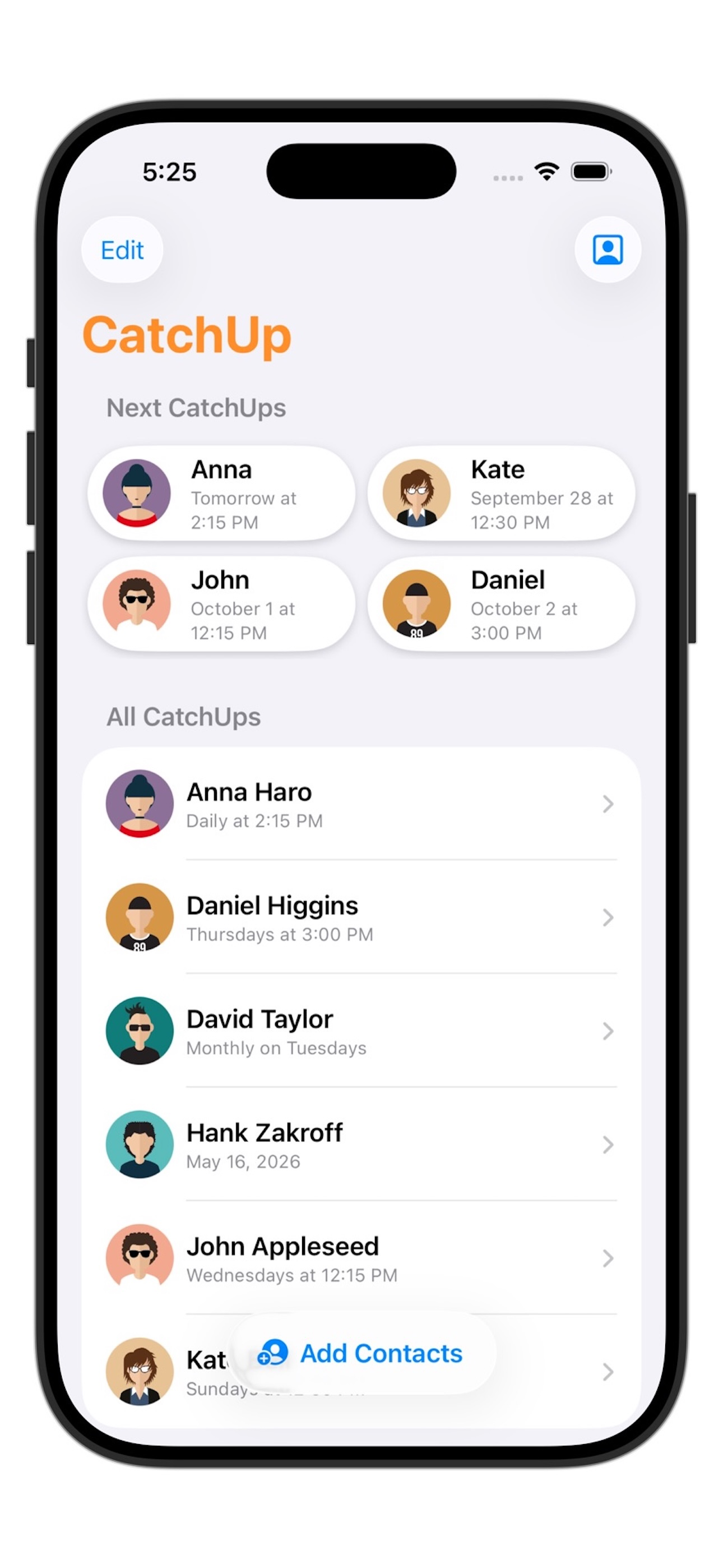 CatchUp - Keep in Touch