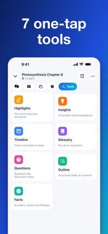Chat PDF Summary: AI Summarize iPhone screenshot