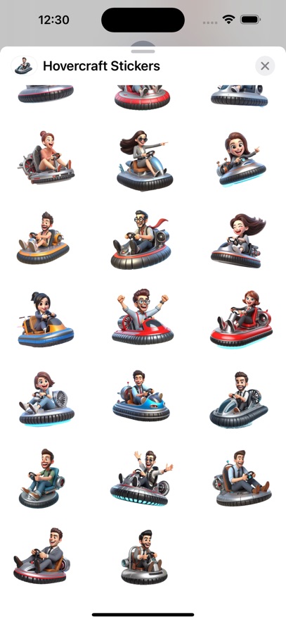 Hovercraft Stickers