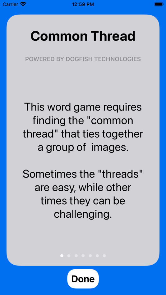 #3. Common Thread Game (iOS) 由: Dogfish Technologies, LLC