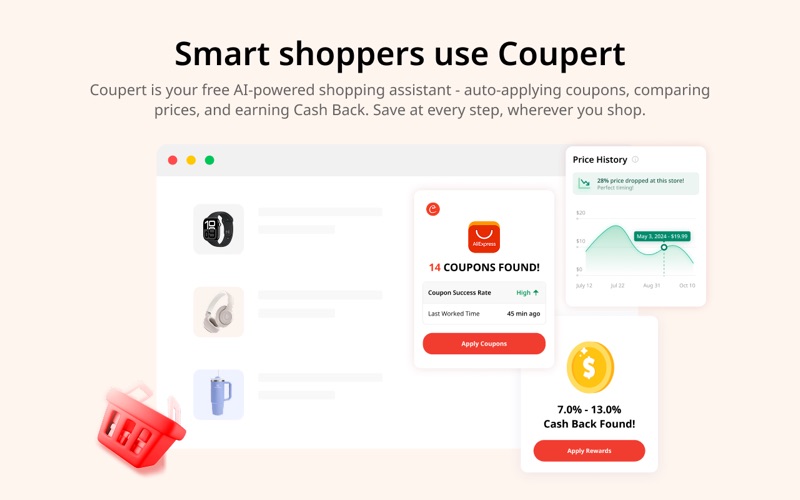 Coupert: Automatic Coupons screenshot 2
