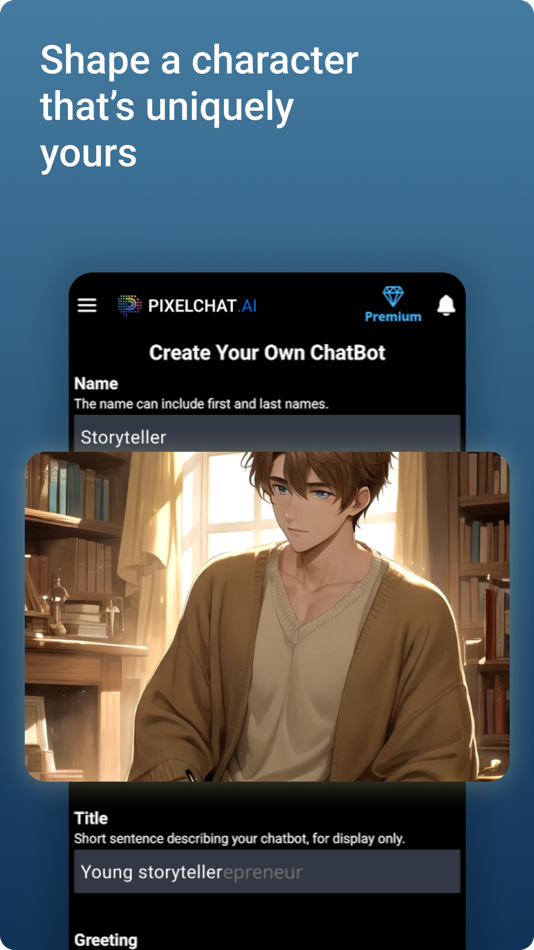#5. Pixelchat - Character Chat AI (iOS) 由: NextDay AI Incorporated