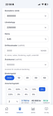 Räntekollen screenshot