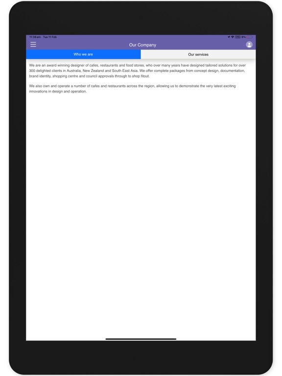 iViis Mobile iPad screenshot 3 - Business app