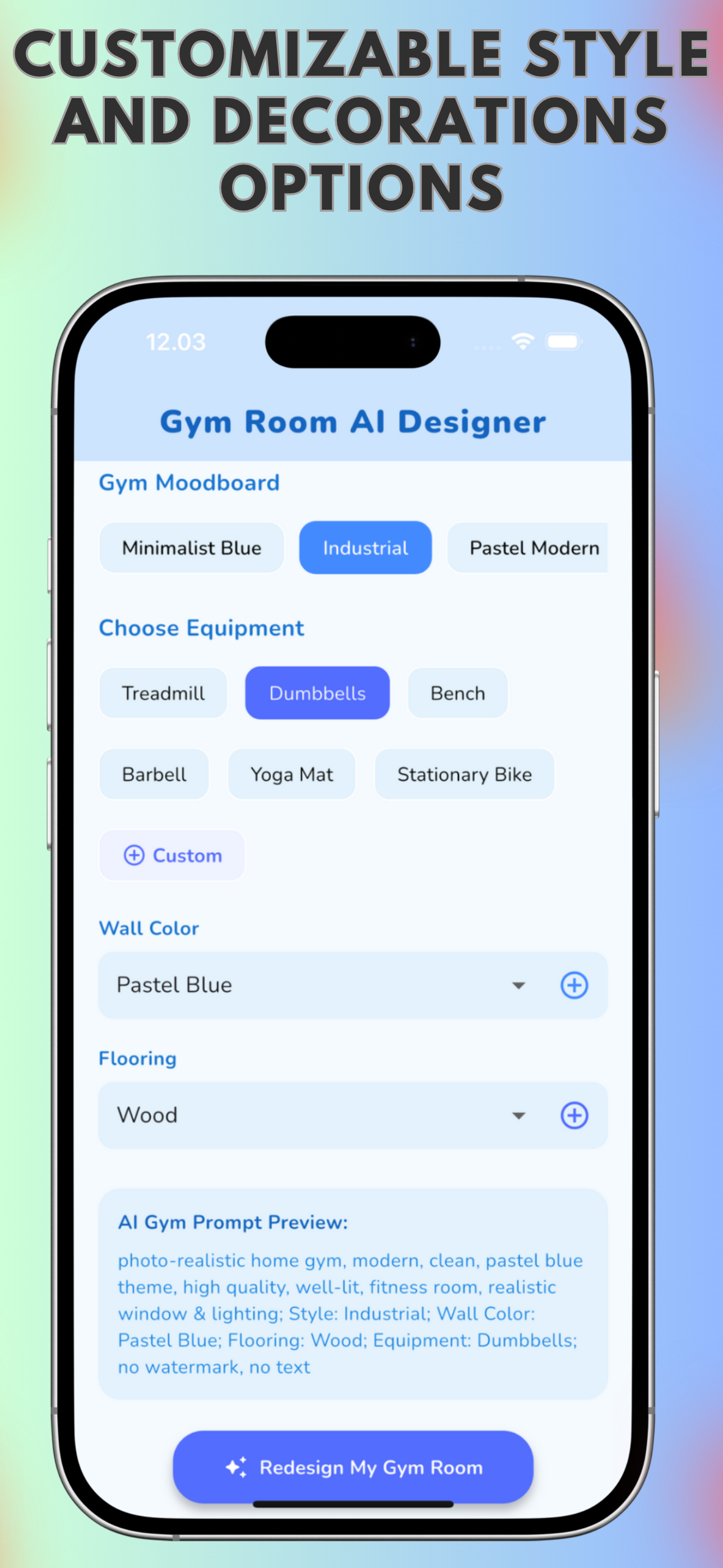 AI Gym Renovated & Makeover