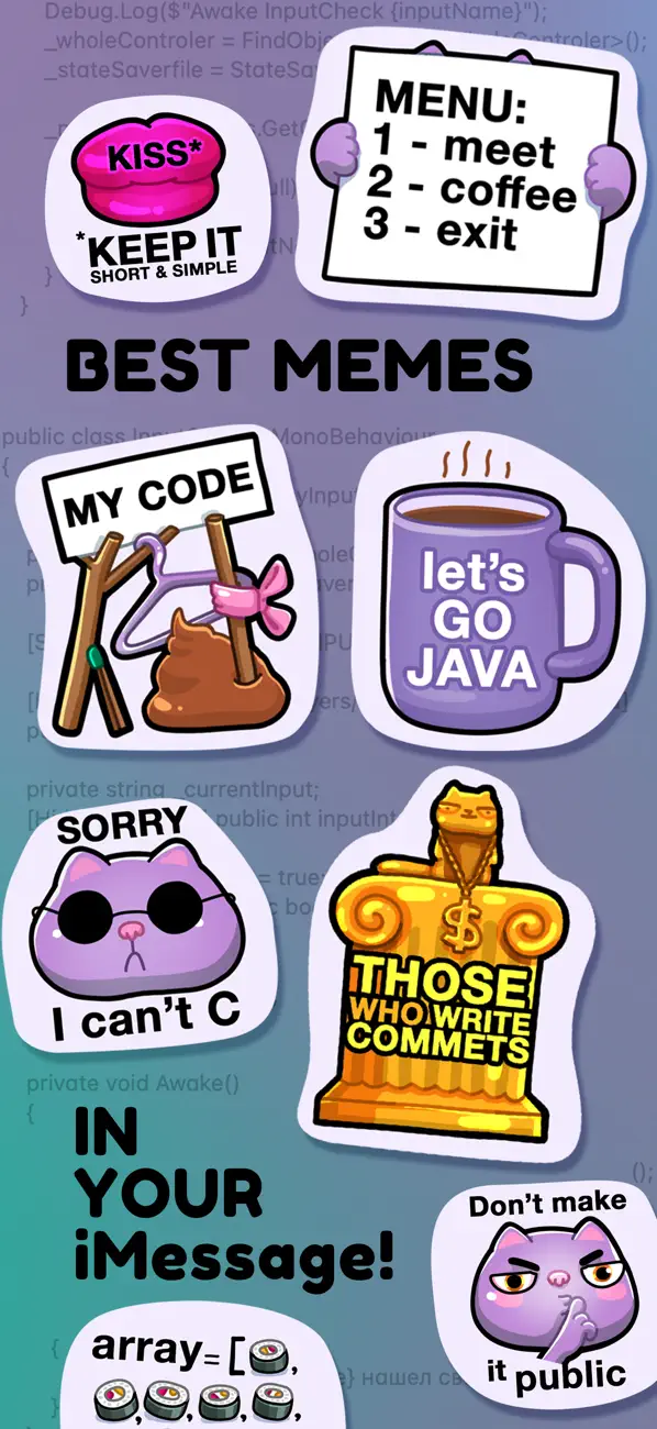 Screenshot #3 pour Programmer Memes Stickers