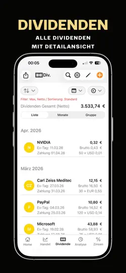 Screenshot von Trade Analyzer auf dem iPhone 6