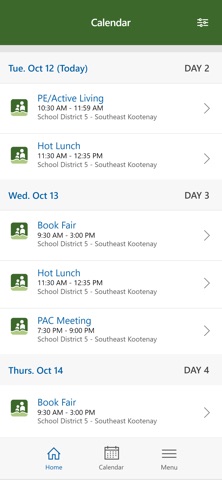 School District No. 5 screenshot