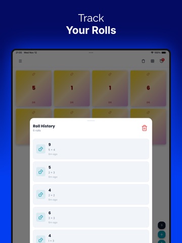 Dice Roller PRO+ iPad screenshot