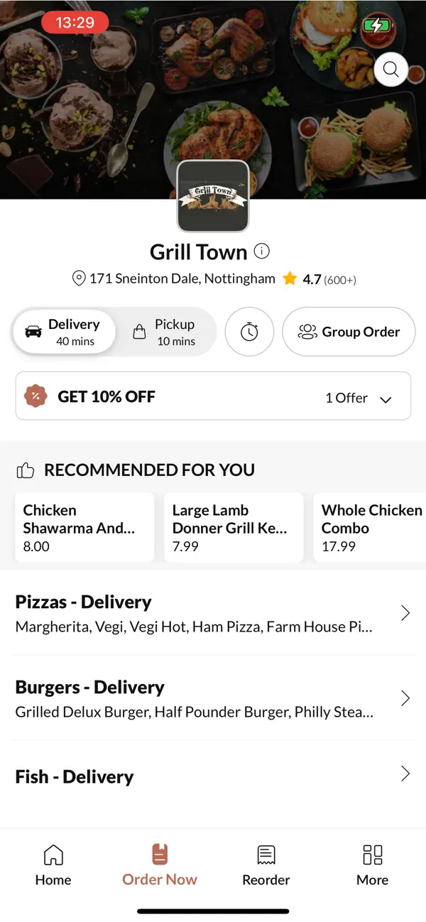 Screenshot #2 pour Grill Town Nottingham