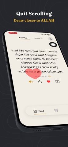 Quran Feed: Muslim Scrolling iPhone screenshot
