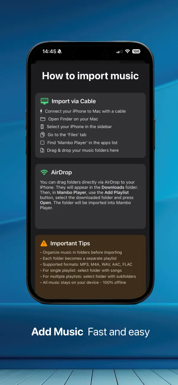 Screenshot #2 pour Mambo Player LITE