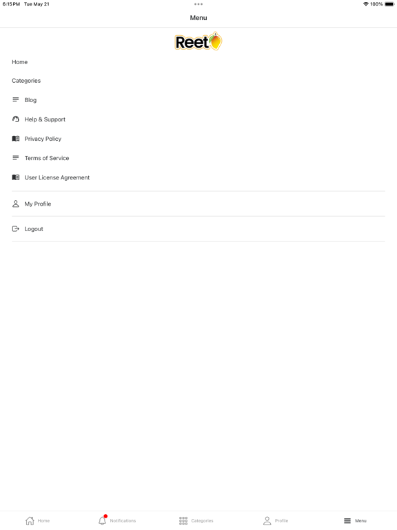 Reet iPad screenshot 4 - Lifestyle app