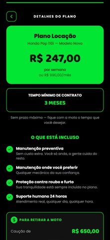 Easy Moto Locação iPhone screenshot