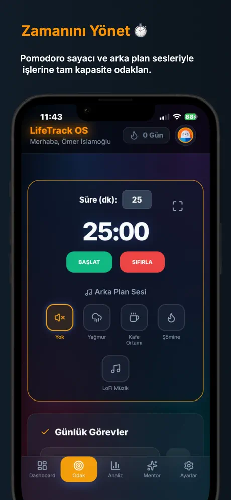 LifeTrack OS screenshot 2