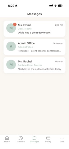 Pebblhub Nursery App screenshot