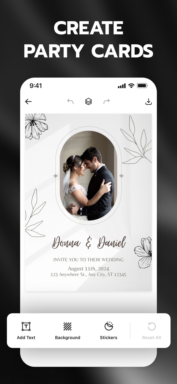 Inva: Invitation Maker + RSVP iphone screenshot 1