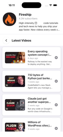 TidyTube screenshot