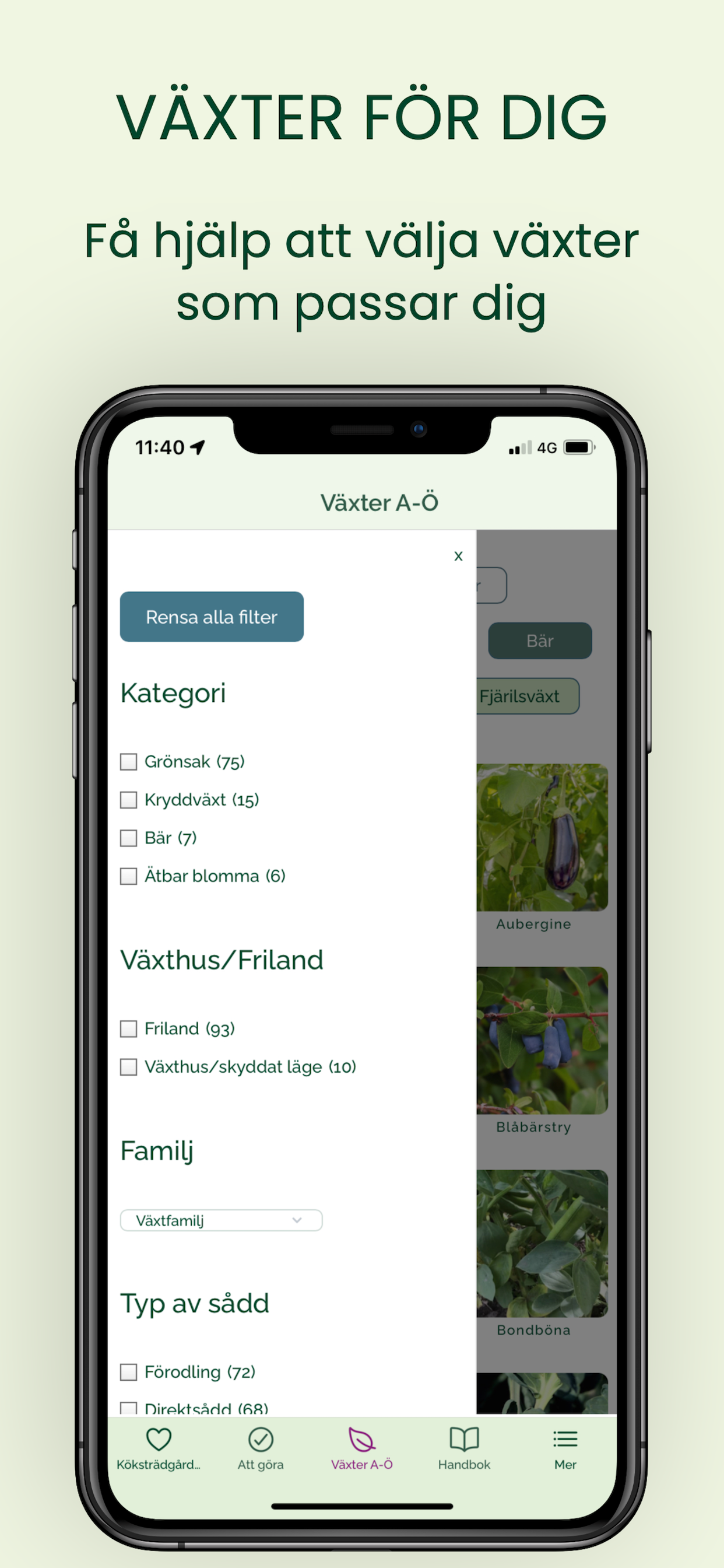 Odla ätbart