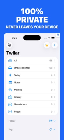 Read it later: Twilar iPhone screenshot
