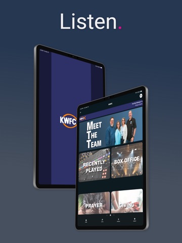 KWFC iPad screenshot