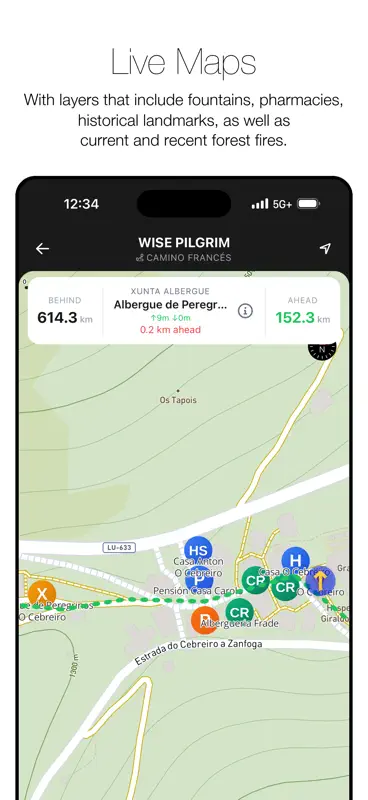 Wise Pilgrim Camino Francés screenshot 5 of 10