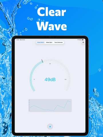 Clear Wave - Water Eject App iPad screenshot